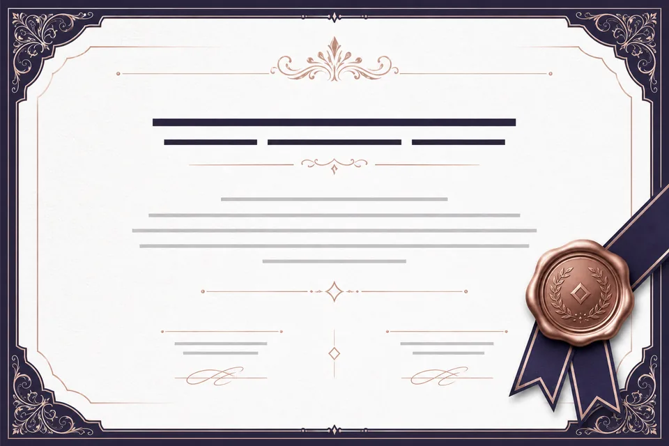 Сертификат — Certificate of Excellence